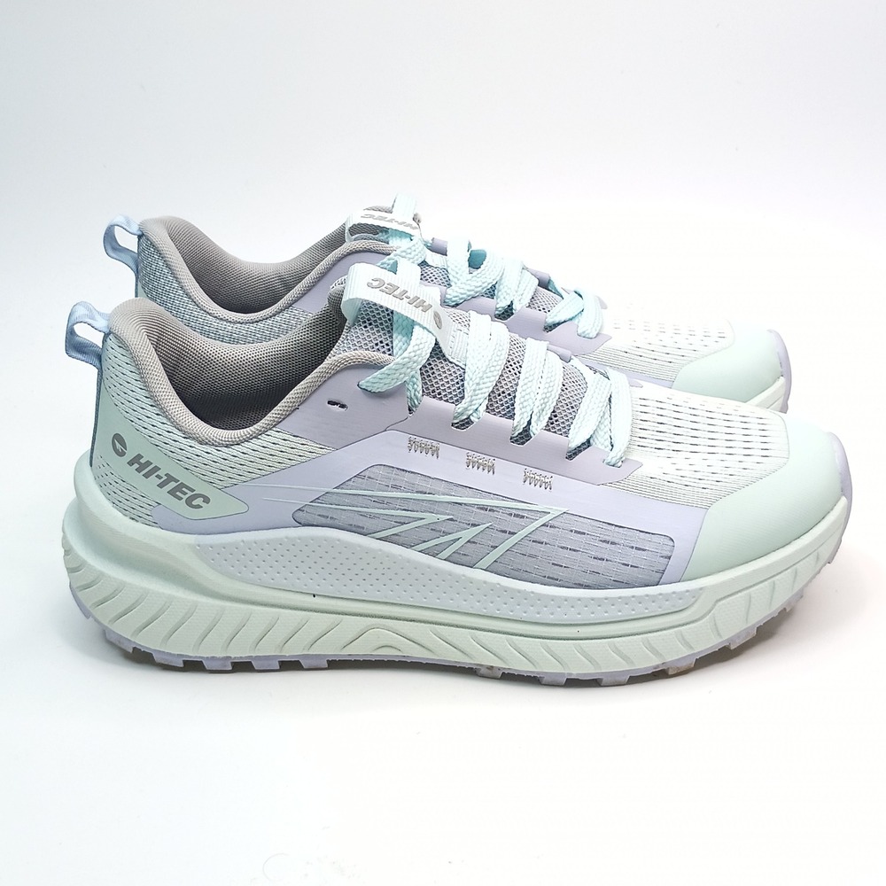Hi-Tec CH80450W-LL Trail Running Shoes Women Size 7.5 Blue Mint Mesh Sneakers - Picture 5 of 9